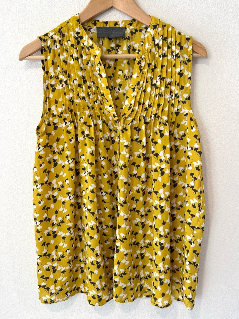 Anthropologie Sunday In Brooklyn Floral Sleeveless Tunic Top Summer Boho Size M
